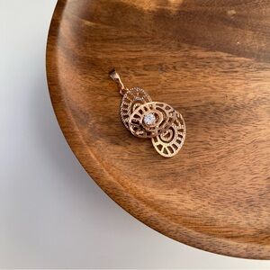 4/$15 Rose Gold Tarnish Resistant Necklace Pendant Charm